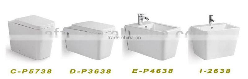 F05 Hot selling ceramic round bowl shape basin, colored basin white inside and red outside wash basin