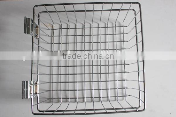 Supermarket Storage Hanging Basket for Slatwall