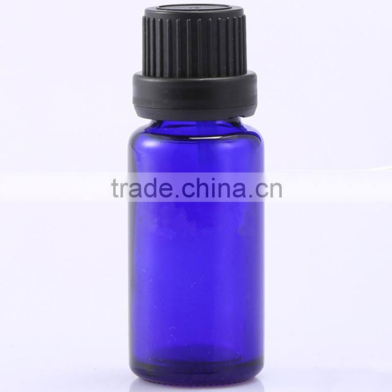 China 5-100ml blue amber green essential oil glass dropper bottle with tamper evident child proof cap glass pipette
