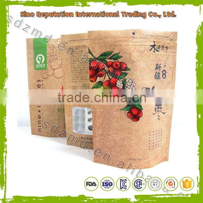 alibaba food grade stand up pouch with papper bags