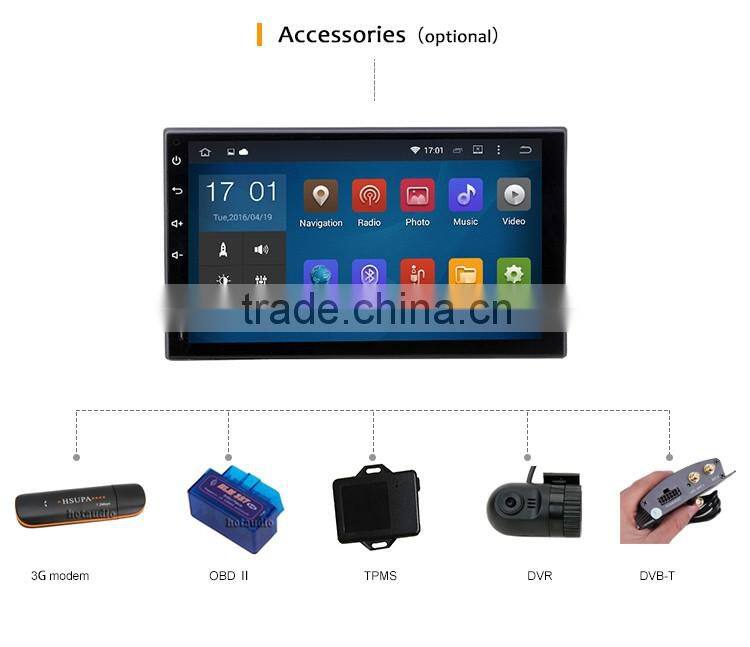 7 Inch Car network audio playing gps multimedia navigator dvd price for universal