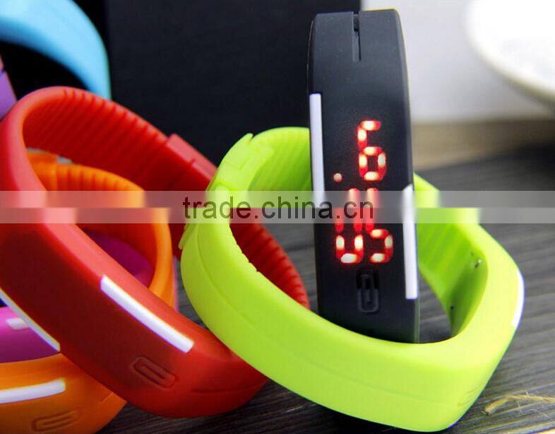 New Style Touch Mini Waterproof Silicon LED Electronic Wristwatches