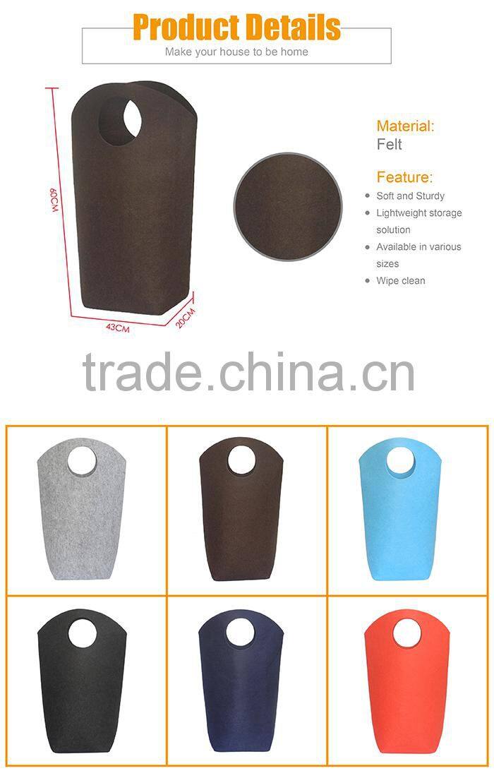 2016 Best selling Large Capacity Felt Laundry Baskets In Bulk