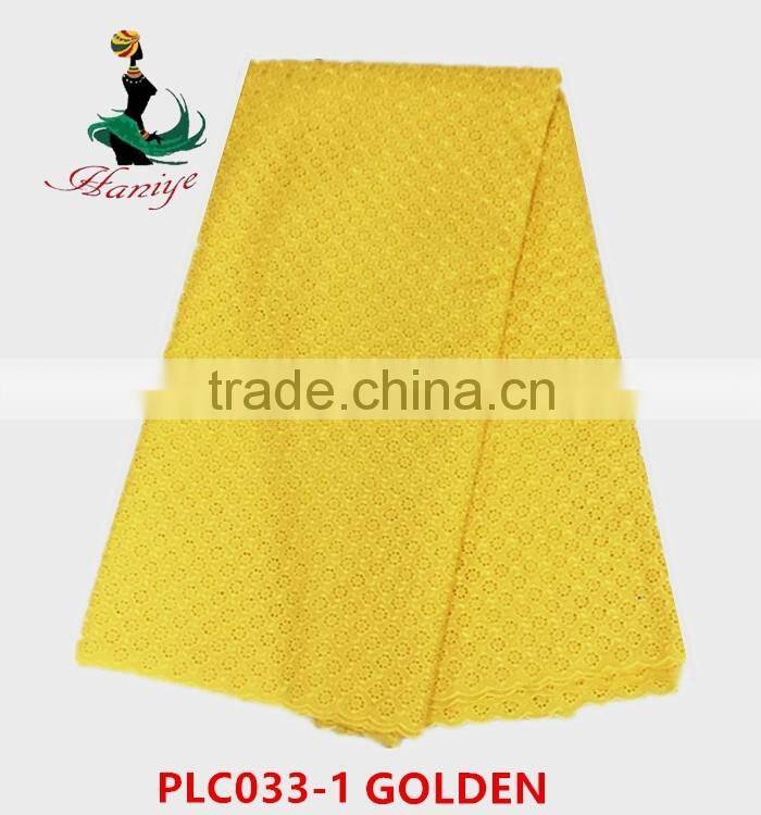 Haniye 2016/PLC033 top qualitycotton polish lace hot selling cheap price for man dress swiss voile lace polish cotton lace