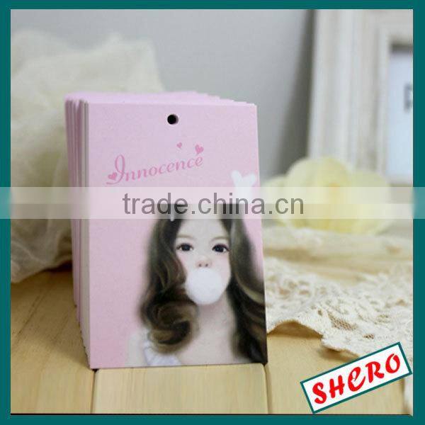 custom paper kids hang tags for clothing