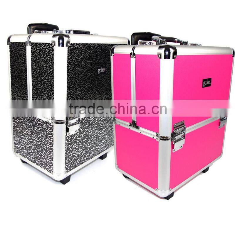 Professional Aluminium Beautician Makeup Trolley Beauty Box Vanity Case