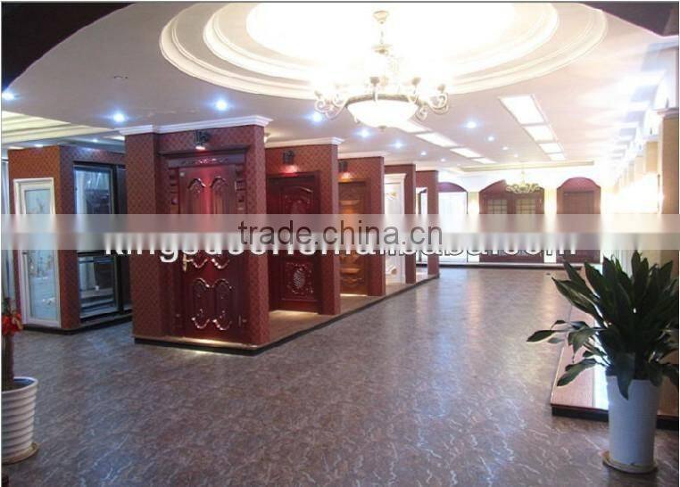 good quality solid wooden toilet door design with door stop