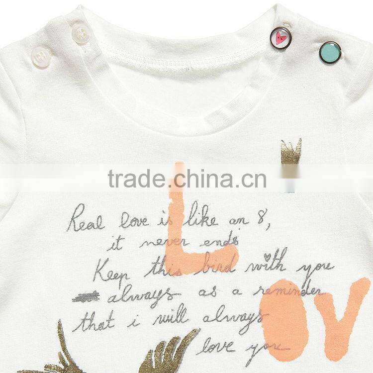 wholesale baby clothing china, baby white t shirt