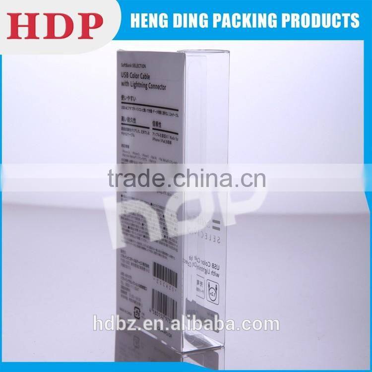 custom made clear plastic flexible packaging box