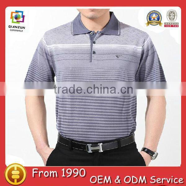 Fshion 2013 custom design various colours cool strip mens polo t-shirts
