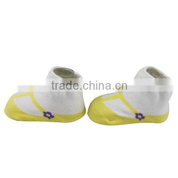 GSB-07 2015 Hot sell quality cotton baby socks like shoe with silicon anti-slip