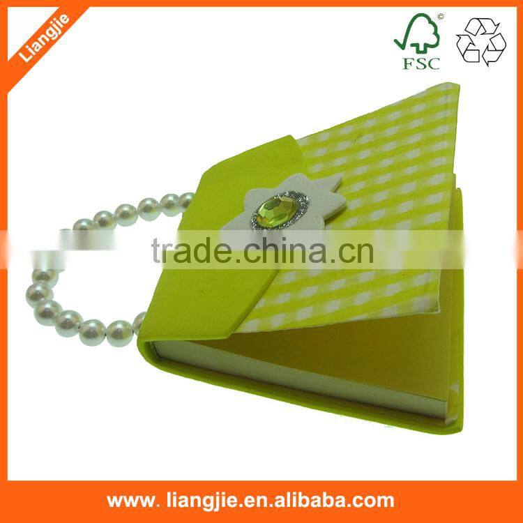 Hot sell novelty notepads, Bag shaped die cut notepad for kids