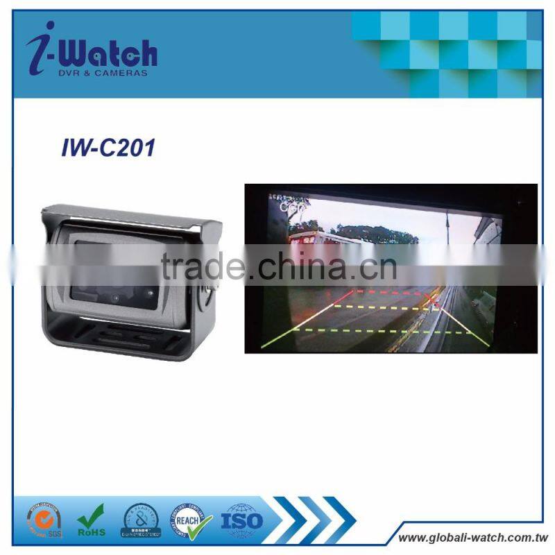 IW-C201 12/32v snoy rear view camera 15 m ir distance rear view camera 360 deg reversing mini car camera