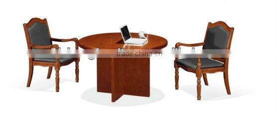CT 7388 hot sale round wood meeting tables