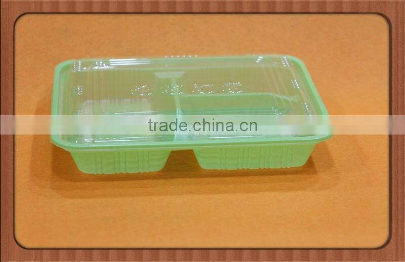 universal eco-friendly clear plastic PET blister take away food tray with cover,food container with lid