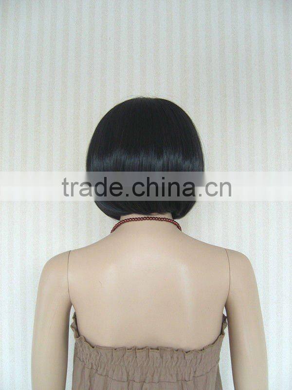 2014 new arrival short black wigs for white women