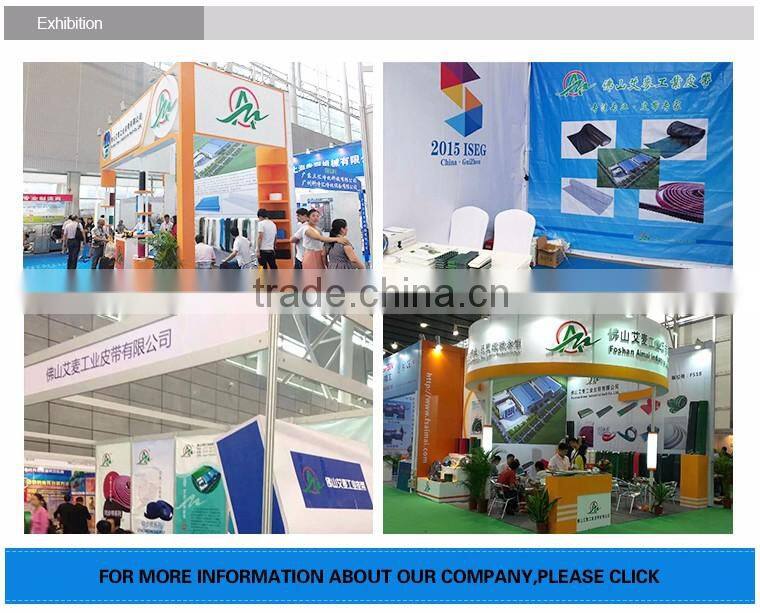 Power transmission packing machine belts