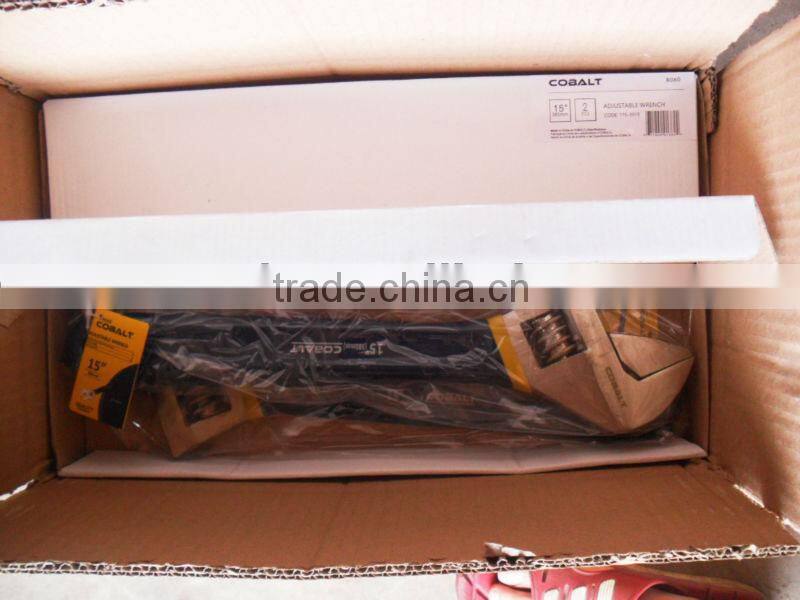 cast iron adjustable pipe monkey wrench for Middle East