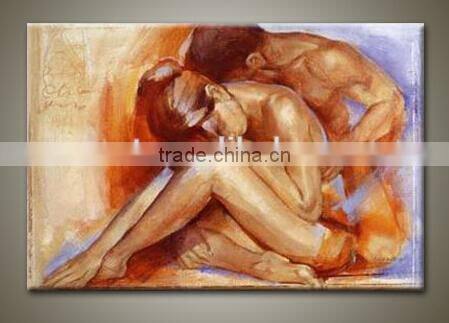 Couple Nude Male Sexy Body Picture Canvas Art Oil Paintings
