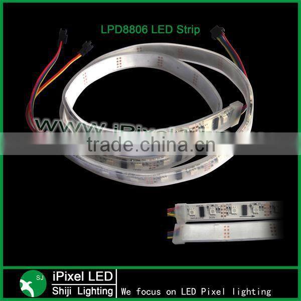 5050smd 5V 5m/roll flexible rgb lpd 8806 led strip with EXW price