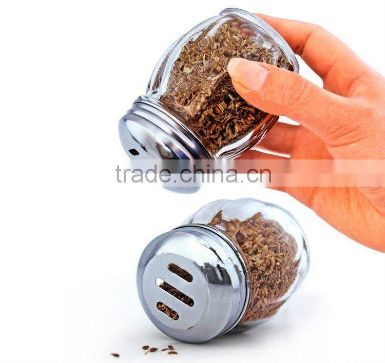 150ml Glass container for spices wtih SS lid
