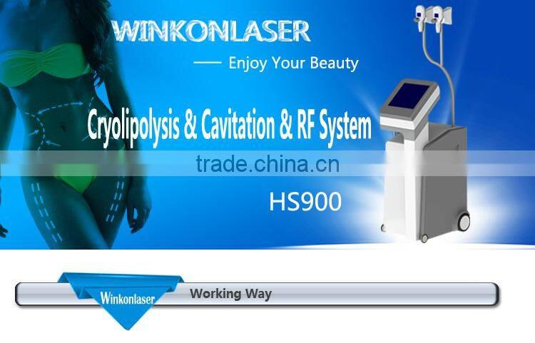 2016 new design! the latest cryolipolysis body slimming and fat reduction machine