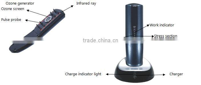 New Electric Hair Growth Comb Laser Treatment Ion Ozone Hair Vibrating Massager