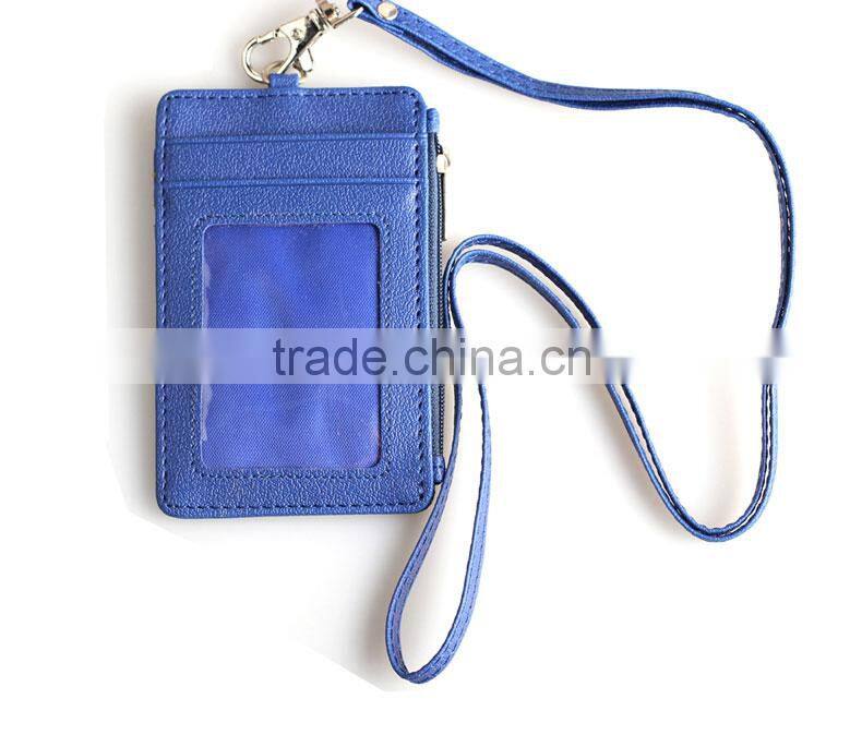 promotional fashion custom pu multifunction lanyard card tag