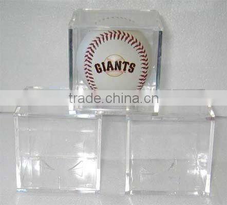 clear acrylic golfball tennis ball baseball display box ,acrylic balls display box
