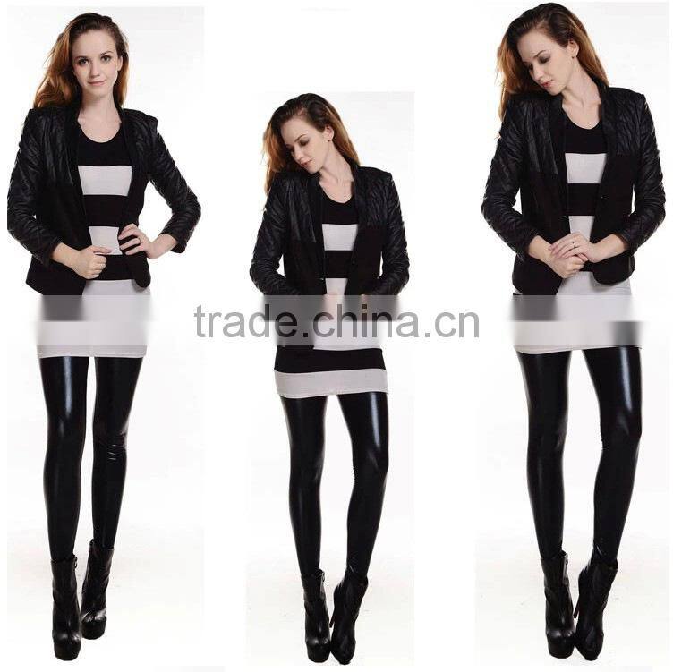 Wholesale Fashion Young Girls Hot Sexy Stretch Leggings Pants Tights Gold Silver Black Blue