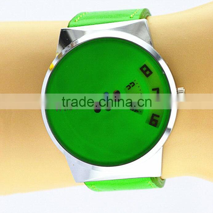 Black Quartz Metal Wrist Watch Ladies Mens Turntable Dial Gift Stainless Steel