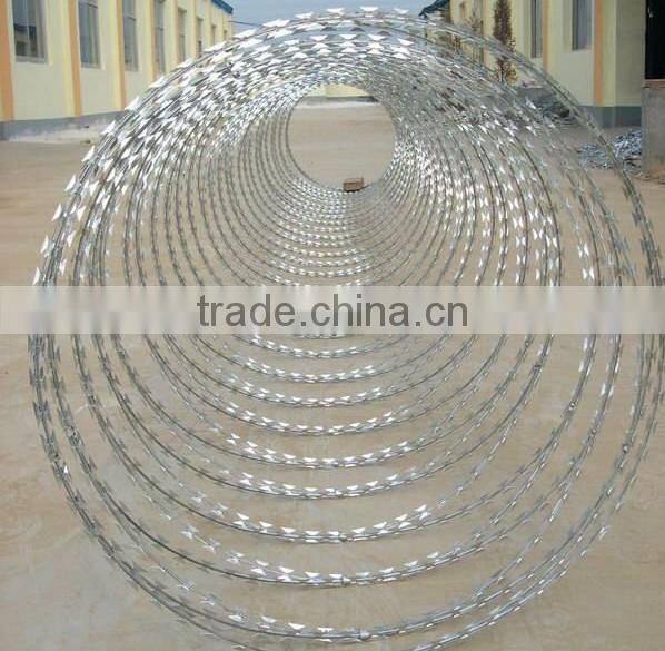 hot dipped galvanized concertina razorbarbed wire