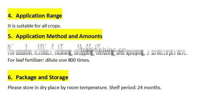Root Growth Promoter Organic Liquid Fertilizer