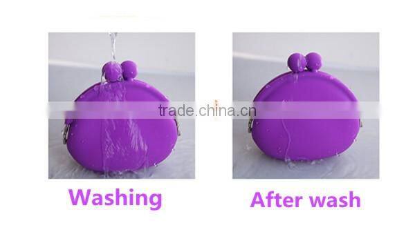 factory supply special silicone rubber coin bag/portable silicone coin bag