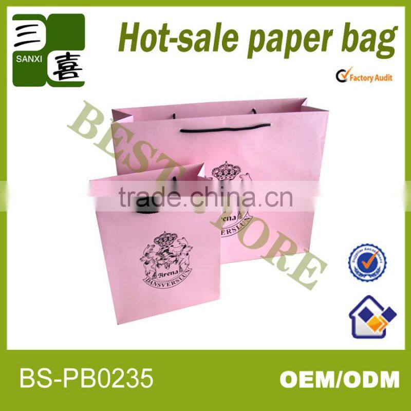 Eye catching nice paper gift bag --- 100% recycle material