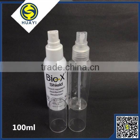 100ml round white pet plastic bottle