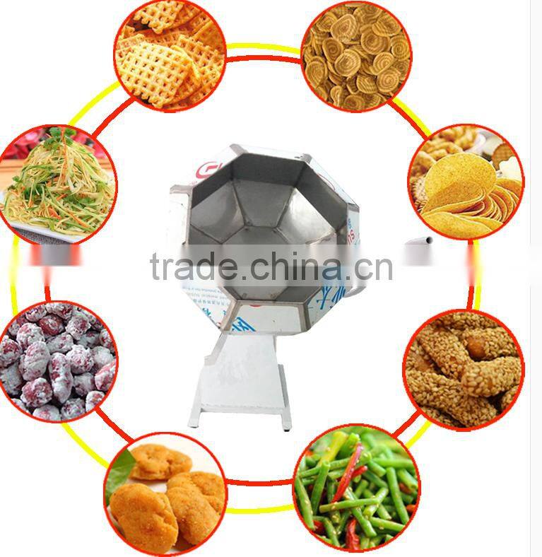 Stainless steel snacks food seasoning machine mixing various flavor