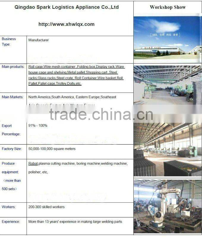 steel pallet basket container