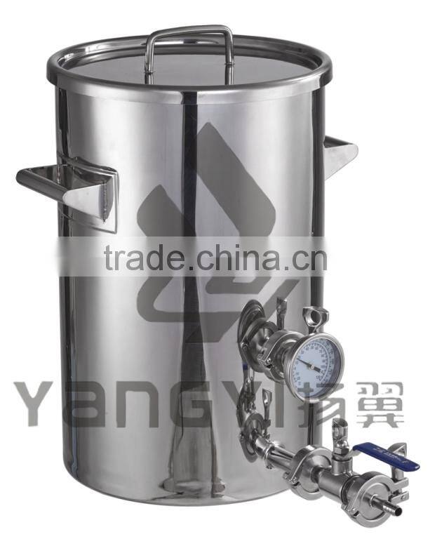 stainless steel hot liquor tank with herms coil