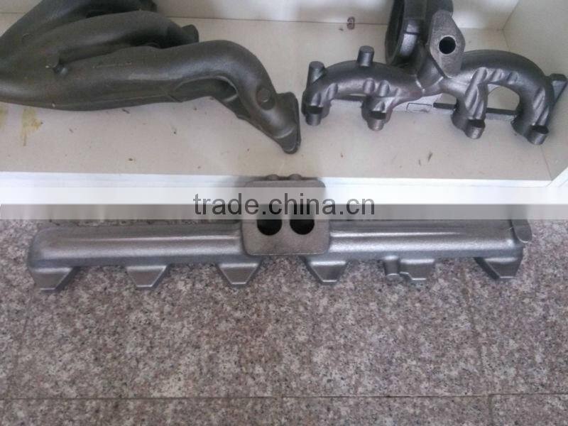 Customized cast iron exhaust pipe by shell coated sand casting