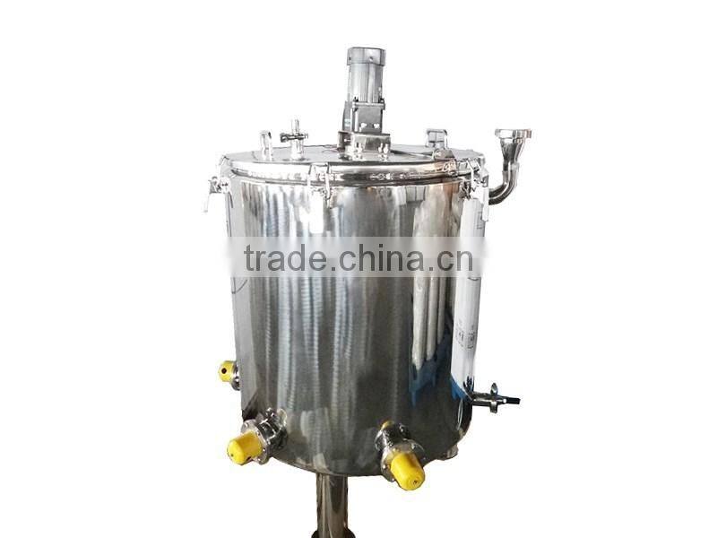 100L Stainless steel single wall blending machine, syrup/ liquid stirring tank, durable mixing reactor