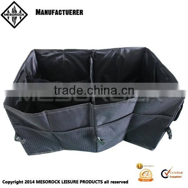 Foldable Cargo Storage Box with Rope Handles Cargo Storage Bag Car Trunk Organizer