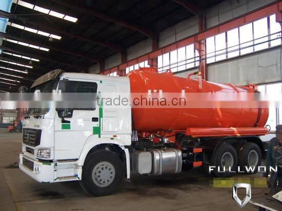 SINOTRUK 6X4 13M3-22M3 Vacuum Sewage Suction Tank Truck For Oil