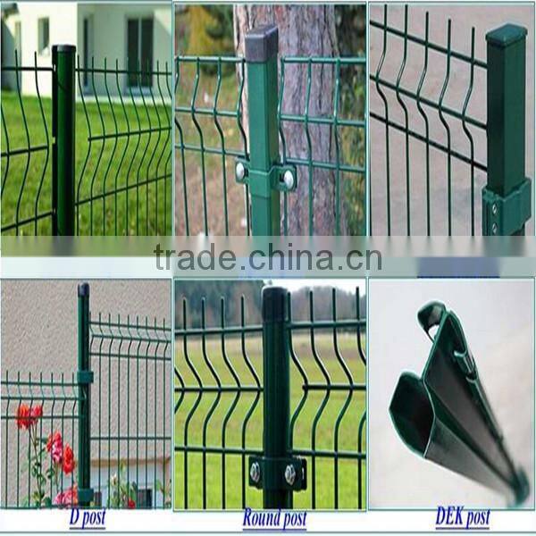 New product 2015 best sale green vinyl coated welded wire mesh fence