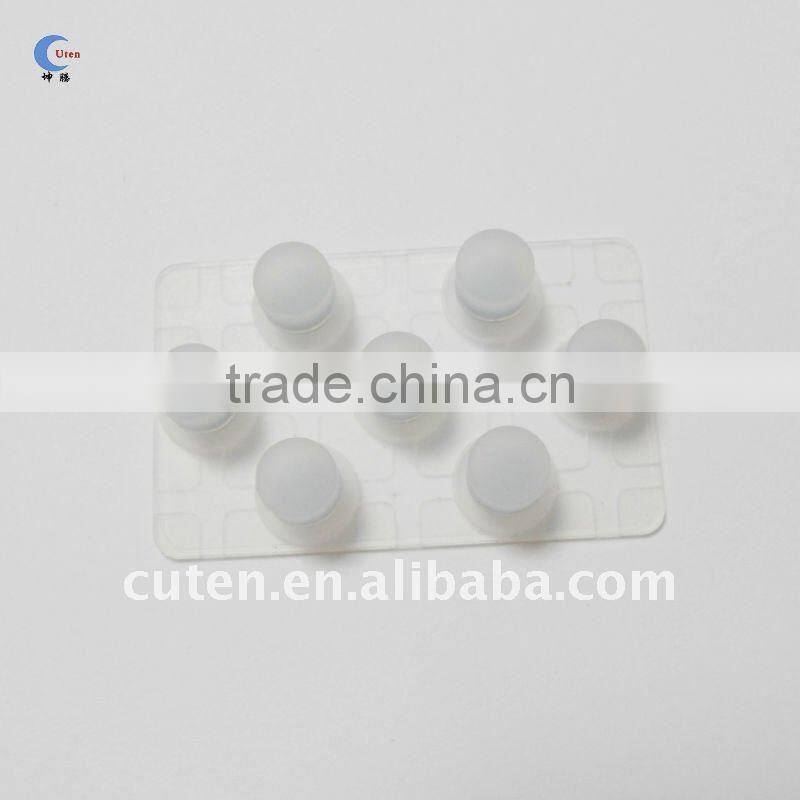 OEM 7Key Clear Conductive Rubber Keypad