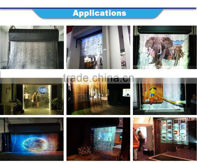 1.5m environmental protection projector screen fog screen upward spray