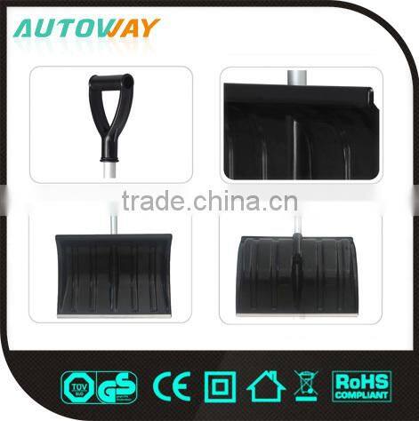 blue long handle,double handle snow shovel