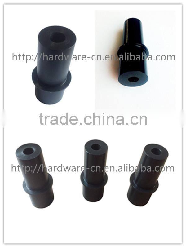 Black zinc plated steel part custom made