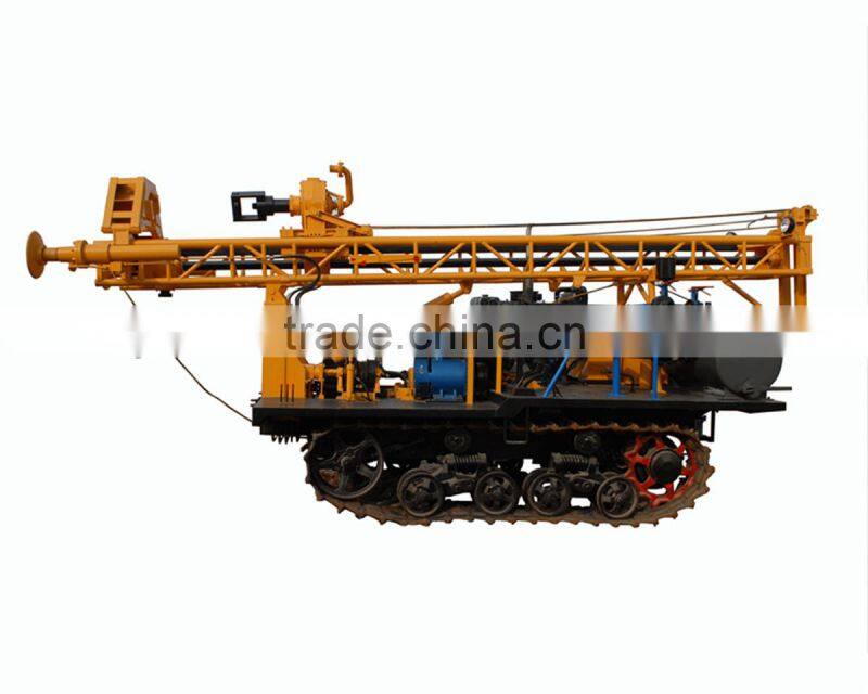 Power head type china trailer used drilling rig with normal-reverse circulation