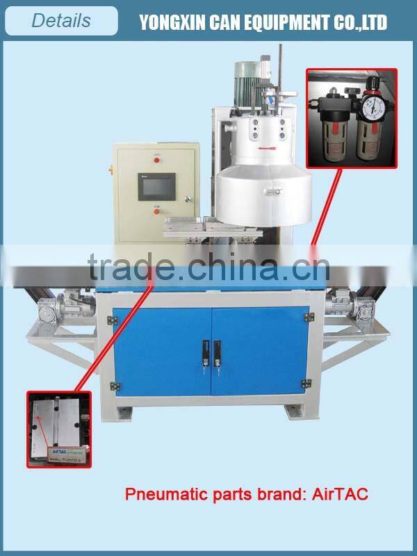 Automatic rectangular tin can seamer